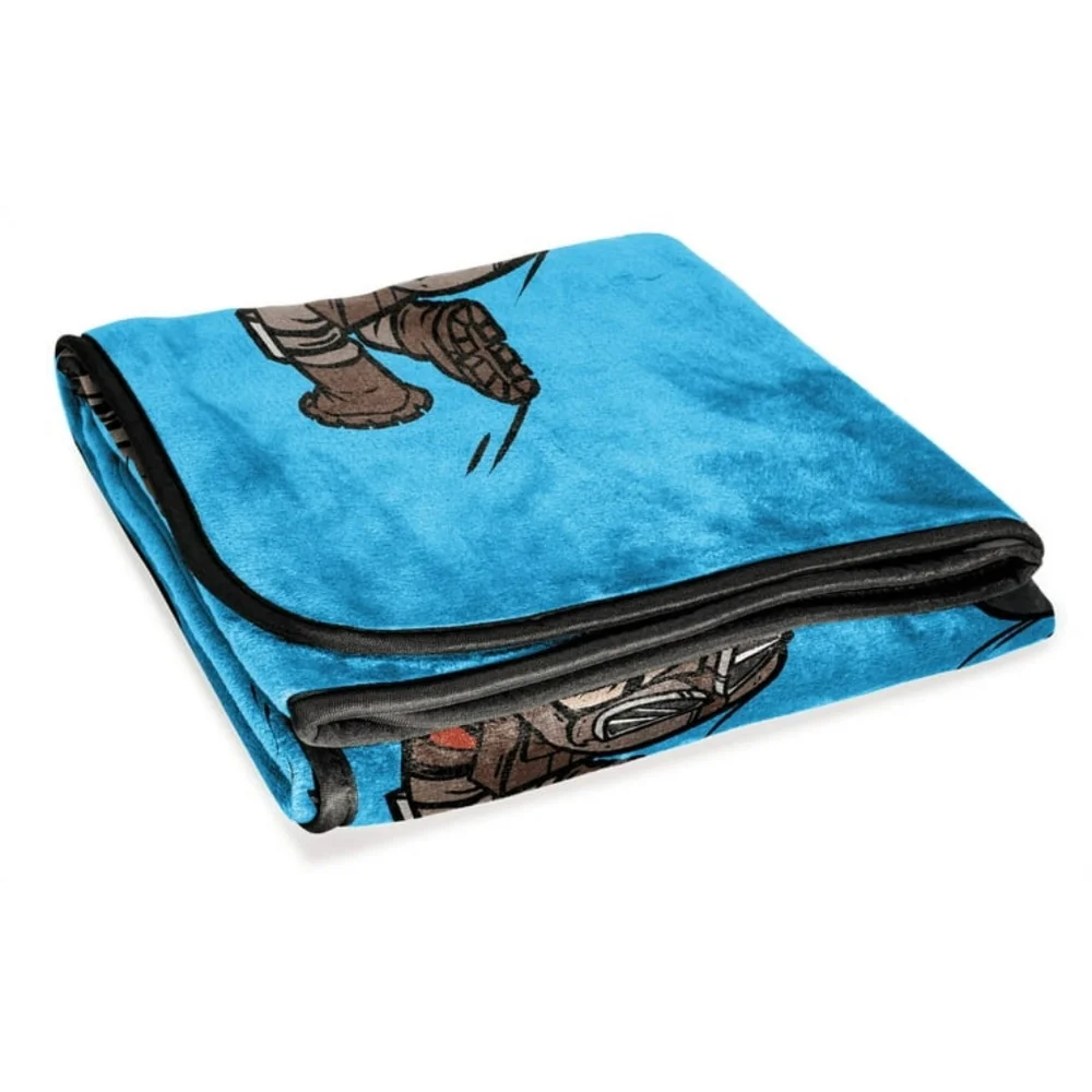 NEW Fortnite Go Go Silk Touch Throw, 40 x 50, Microfiber, Blue, Epic Games